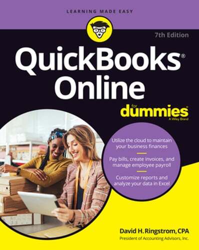 QuickBooks Online for Dummies by David H Ringstrom: Used