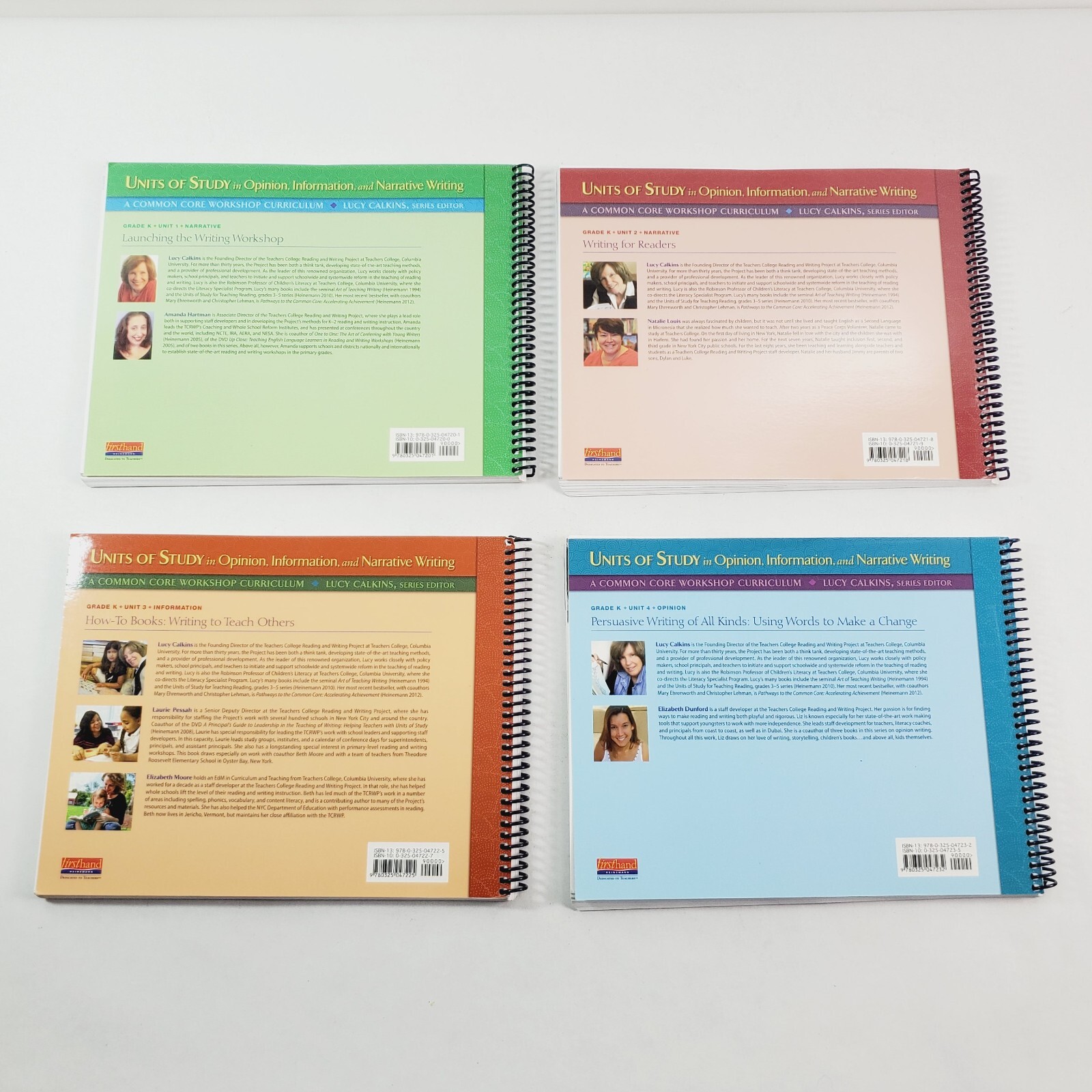 Set of 4 Grade K Units of Study in Opinion, Info, Narrative Writing Units 1-4